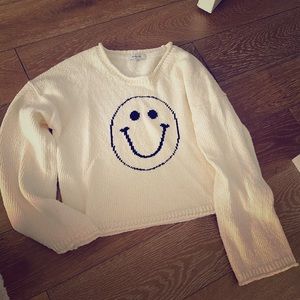 New Madewell smiley cropped sweater